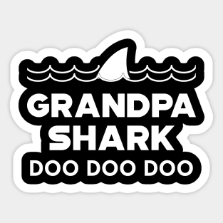 Grandpa Shark doo doo doo Sticker